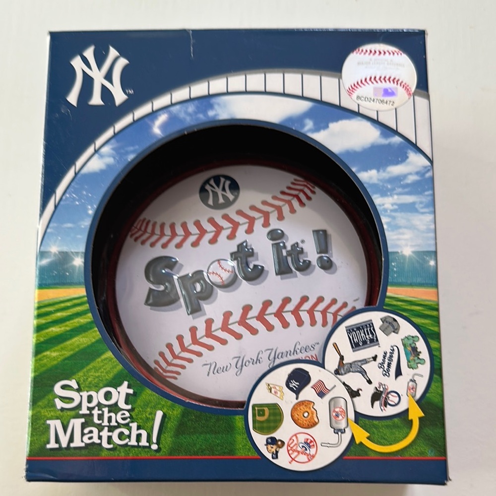 🎉RARE! Yankees Spot It ! Game Night fun ⚾️🇺🇸 for the whole family 🏡🧑‍🧑‍🧒‍🧒